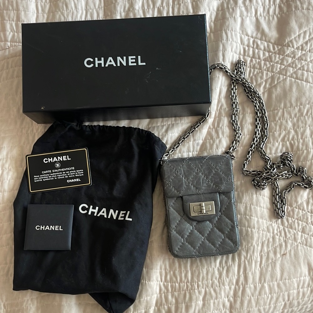 Chanel 2.55 small purse with mademoiselle chain